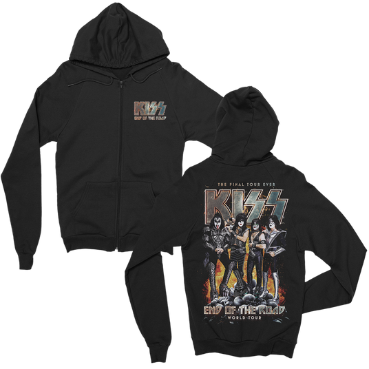 End Of The Road Tour Zip Hoodie Front and Back